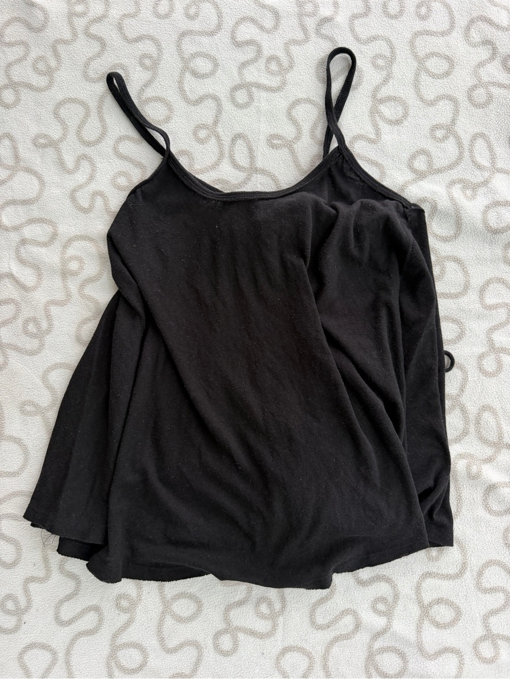 We The Free Black Lightweight Spaghetti Strap Cami